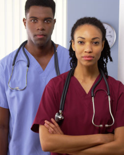 nurses with stethoscope